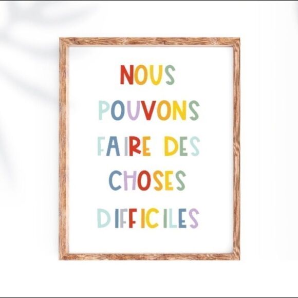 “We Can Do Hard Things" French Print - Picture 1 of 2